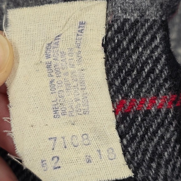 Vintage Mackintosh Peacoat Womens XL Black Wool Classic Made in USA READ - Picture 9 of 14